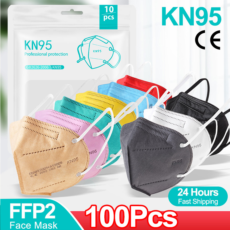 Surgical Mask - 10-100PCS mascarillas FFP2 Face Mask CE