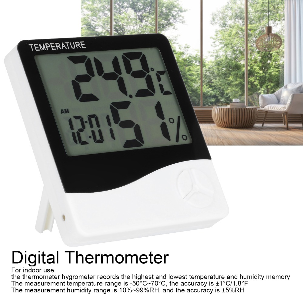 Large Display Screen Indoor Th - Thermometer Digital 评论和价格