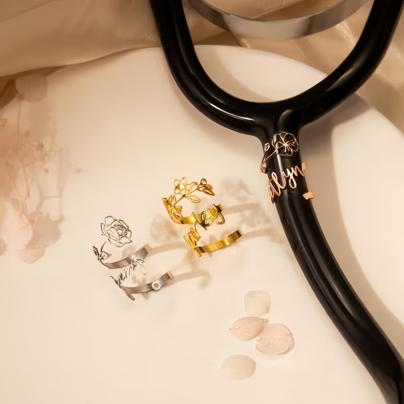 Custom Name Flower Tag Persona - Stethoscope 评论和价格
