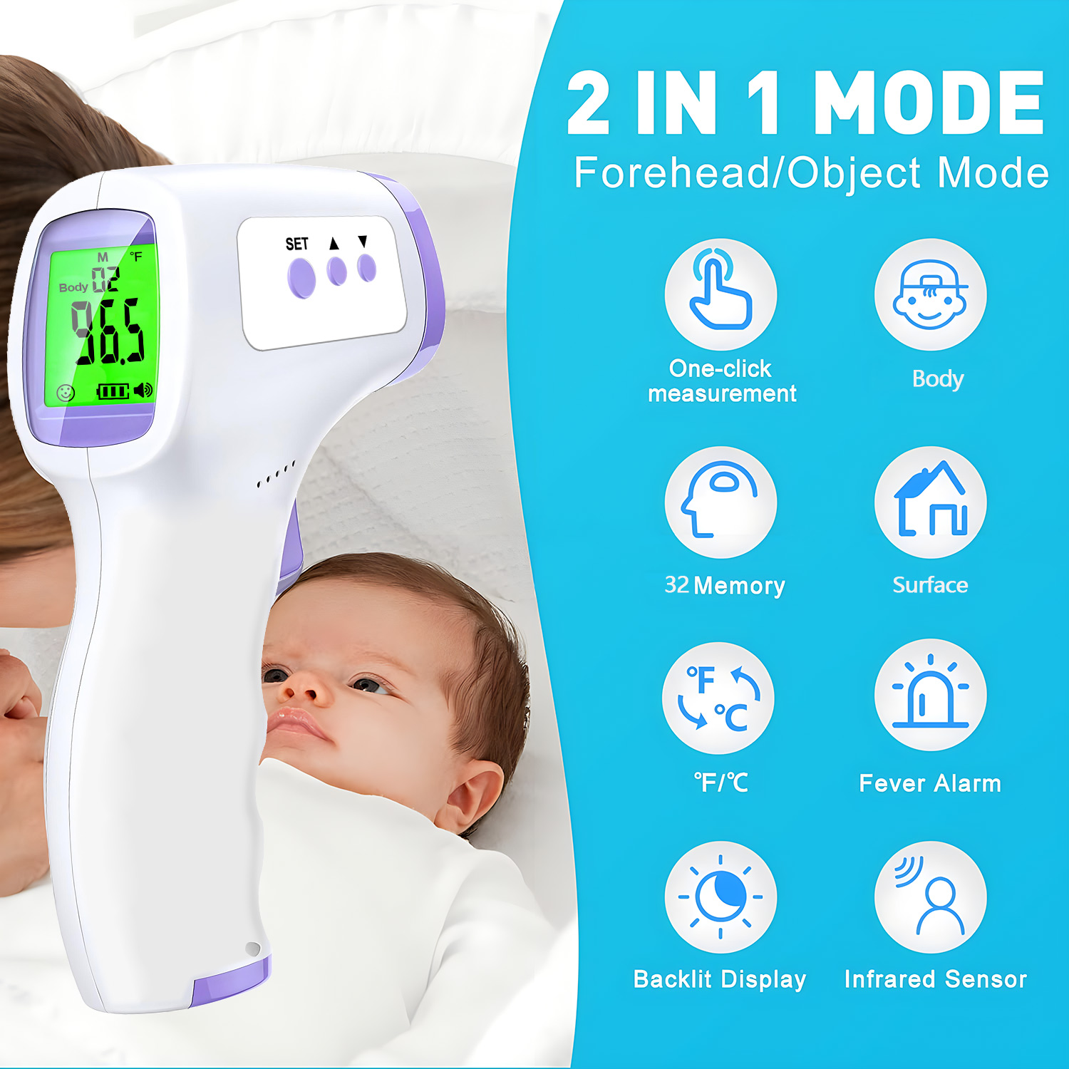 New Household Infrared Forehea - Pulse Oximeter 评论和价格
