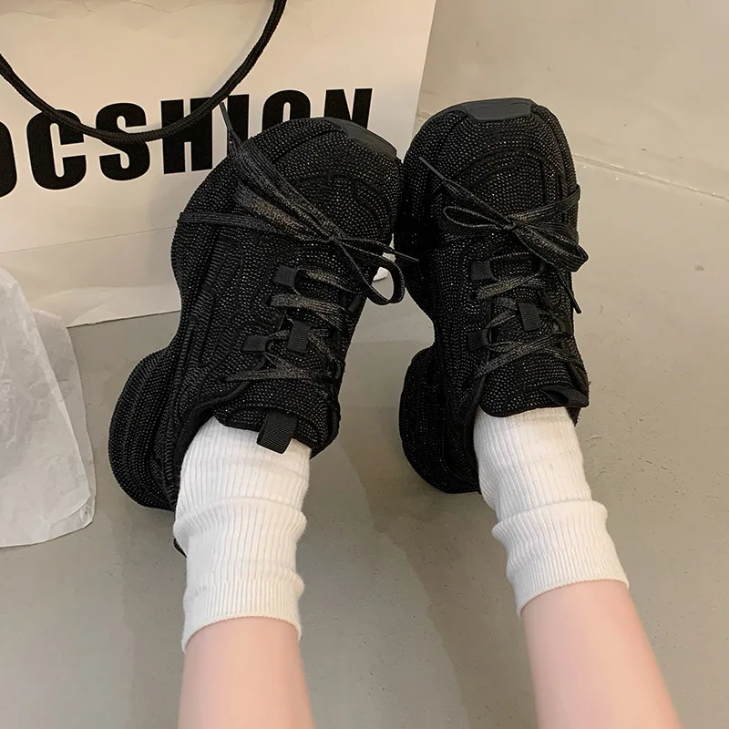 2025 Women's Dad Shoes Sparkli - Bandage 评论和价格