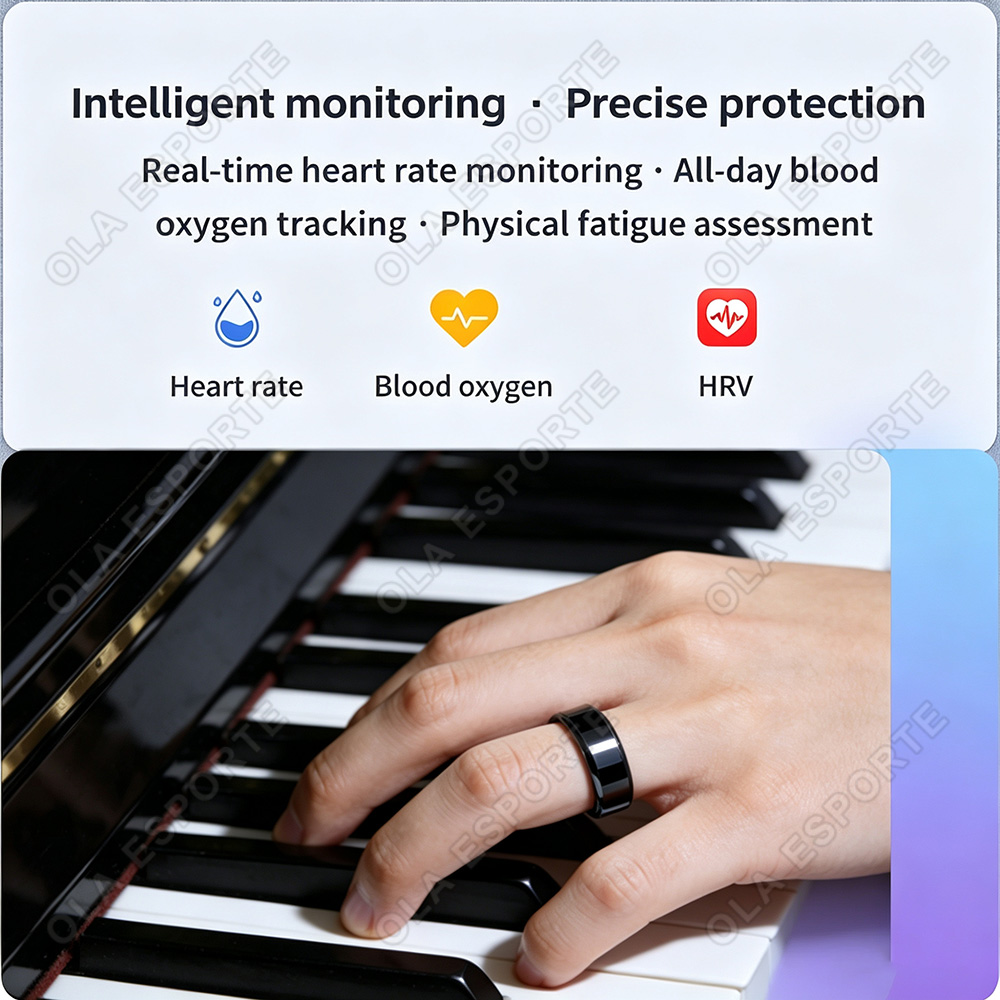 Ceramic Smart Ring Heart Rate  - Blood Pressure Monitor 评论和价格