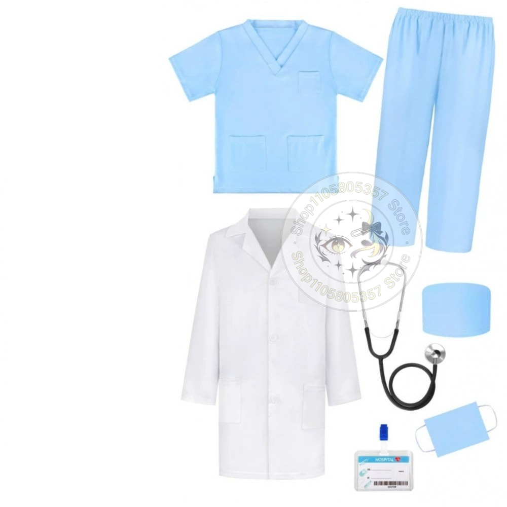 Doctor Role Play Costume White - Stethoscope 评论和价格