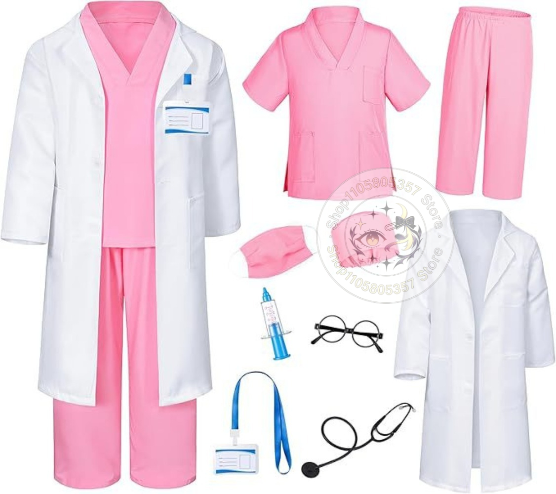 Doctor Role Play Costume White - Stethoscope 评论和价格